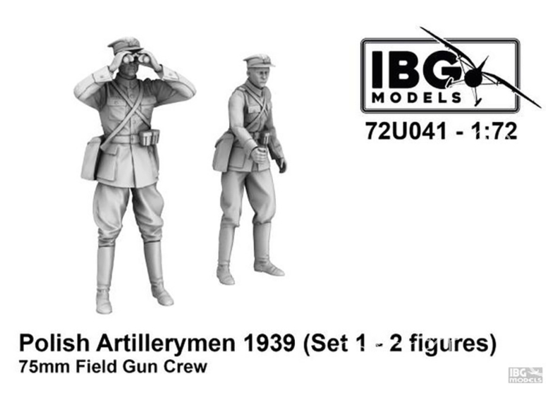 IBG maquette avion 72U041 Artilleurs polonais Equipage de canons de 75 mm, 2 figurines 1/72