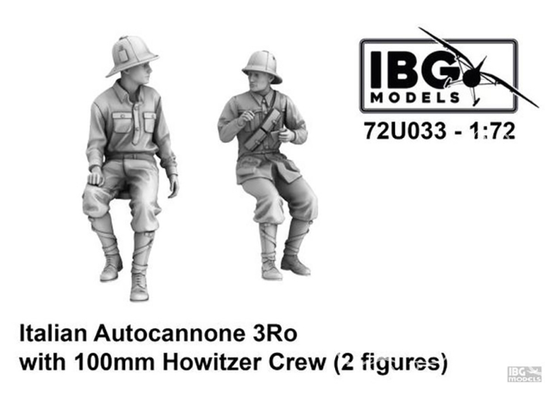 IBG maquette avion 72U033 Equipage du canon automoteur italien obusiers de 100 mm 1/72