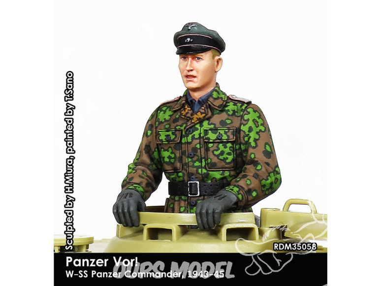 Rado miniatures figurines RDM35058 Panzer Vor! Waffen-SS Panzer Commander 1943-45 1/35