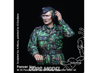 Rado miniatures figurines RDM35061 Panzer Vor! Waffen-SS Commandant / Opérateur radio 1943-45 1/35