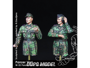 Rado miniatures figurines RDM35063 Panzer Vor! Waffen-SS Panzer Equipage Set 2 1943-45 1/35