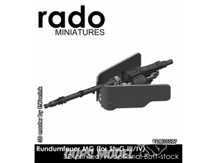 Rado miniatures accessoire RDM35S17 Rundumfeuer MG pour Stug III/IV 1/35