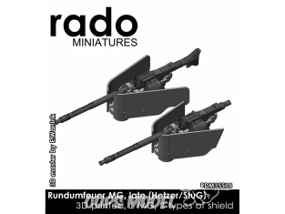 Rado miniatures accessoire RDM35S18 Rundumfeuer MG Late (Hetzer/StuG) 1/35