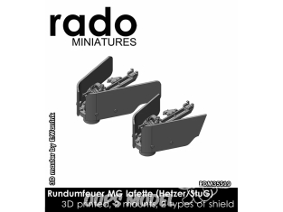Rado miniatures accessoire RDM35S19 Rundumfeuer MG Lafette (Hetzer/StuG) 1/35