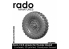 Rado miniatures accessoire RDM35S21 Roues Morris C9/B Thunder Model 1/35