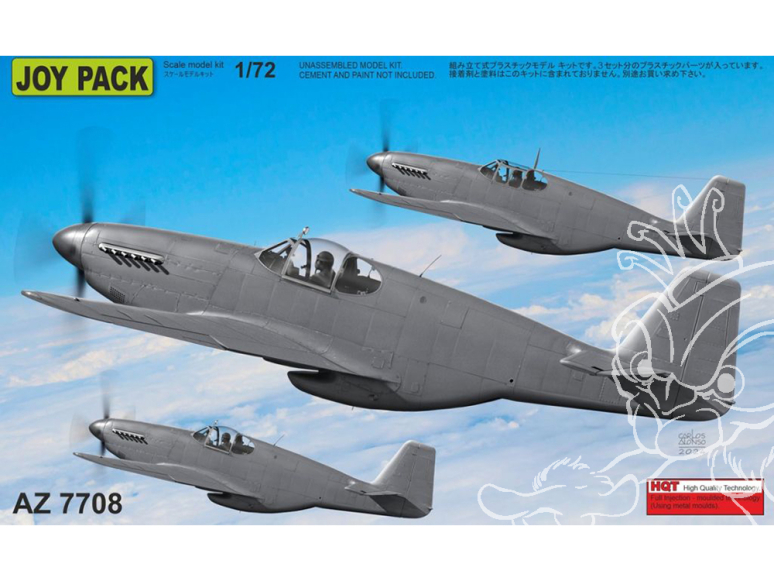 AZ Model Kit avion AZ7708 P-51B/C Mustang JOYPACK 3in1 1/72