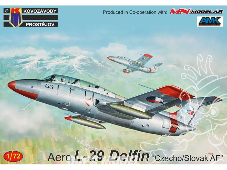 KP Model kit avion KPM0458 Aero L-29 Delfín Czecho/Slovak AF 1/72