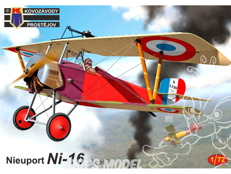 KP Model kit avion KPM0451 Nieuport Ni-16 Aces 1/72