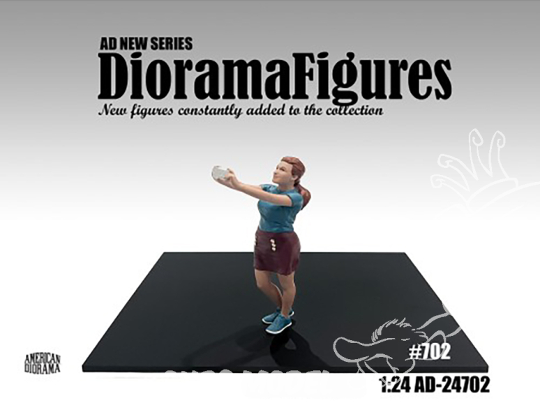 American Diorama figurine AD-24702 Diorama series - Figurine femme prenant Selfie 1/24