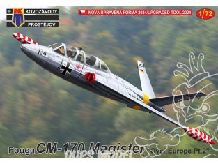 KP Model kit avion KPM0444 Fouga CM-170 Magister Over Europe Pt.2 1/72