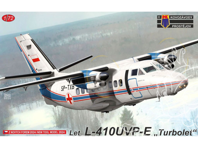 KP Model kit avion KPM0435 Let L-410UVP-E Turbolet 1/72