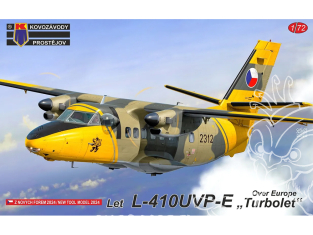 KP Model kit avion KPM0457 Let L-410UVP-E Turbolet Version militaire Over Europe 1/72