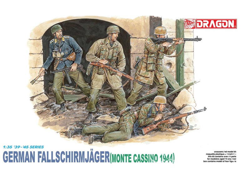 DRAGON maquette militaire 6005 GERMAN FALLSCHIRMJAGER MONTE CASSINO 1944 1/35