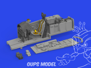 Eduard kit d'amelioration brassin Print 672364 Cockpit P-51D-10 Eduard 1/72