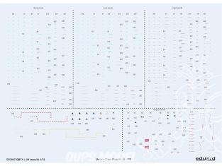 Eduard Decalques avion D72047 Marquages / Stencils L-29 Eduard / AMK 1/72