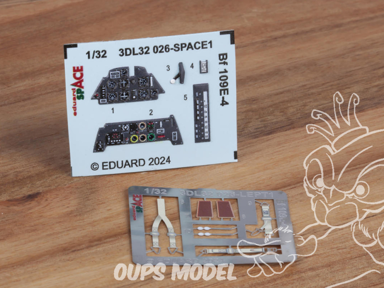 Eduard Space décalques 3D 3DL32026 Messerschmitt Bf 109E-4 Eduard 1/32