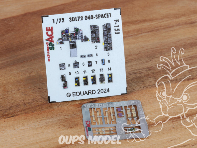 Eduard Space décalques 3D 3DL72040 F-15J Finemolds 1/72