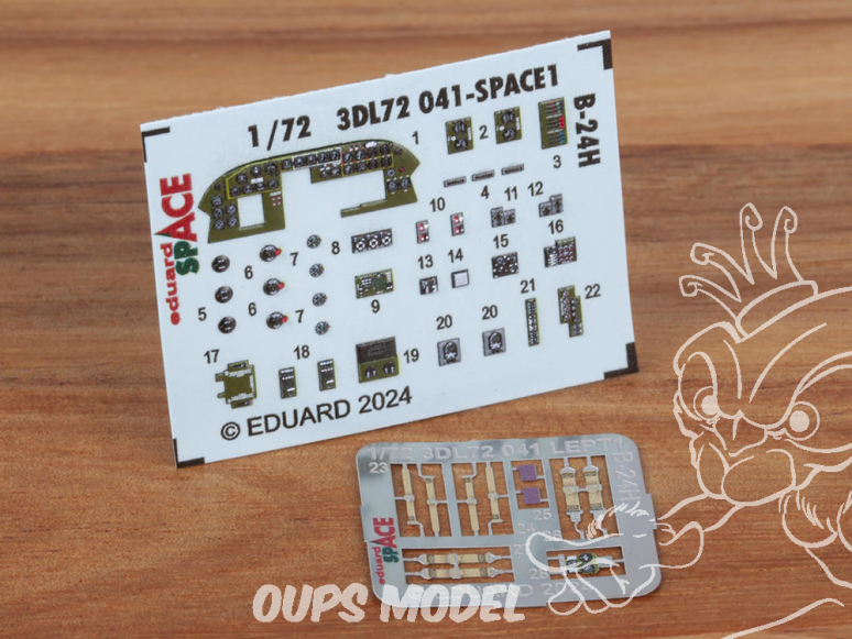 Eduard Space décalques 3D 3DL72041 B-24H Airfix 1/72