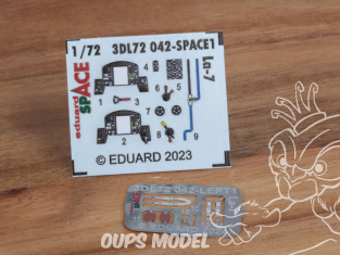 Eduard Space décalques 3D 3DL72042 La-7 Eduard 1/72