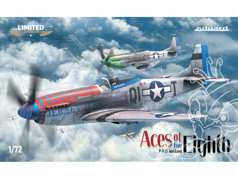 EDUARD maquette avion 2147 Aces of the Eight - P-51D Edition Limitée Dual Combo 1/72