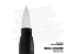 Ak Interactive RCM034 RC MARKER BLANC MAT