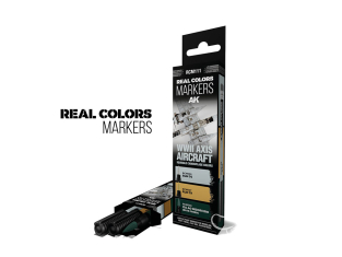 Ak Interactive RCM111 RC MARKER SET COULEURS DE CAMOUFLAGE SQUIGGLE DES AVIONS DE L'AXE WWII