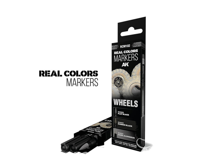 Ak Interactive RCM102 RC MARKER SET COULEURS ROUES