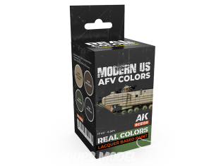 Ak interactive Real Colors Set RCS130 Couleurs AFV modernes de l'armée américaine