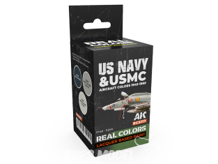 Ak interactive Real Colors Set RCS117 Couleurs des avions de l'US Navy et de l'USMC 1945-1980