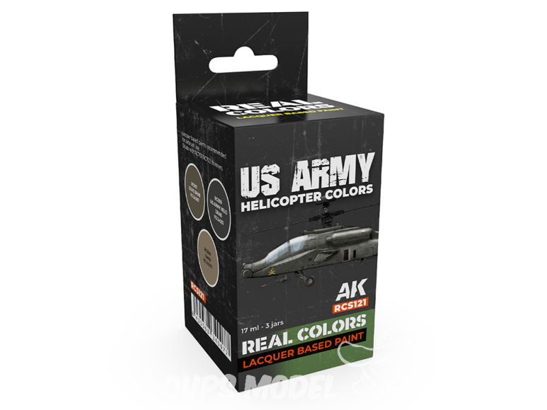 Ak interactive Real Colors Set RCS121 Couleurs des hélicoptères de l'armée américaine