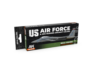 Ak interactive Real Colors Set RCS119 Couleurs des avions modernes de l'US Air Force et de l'ANG