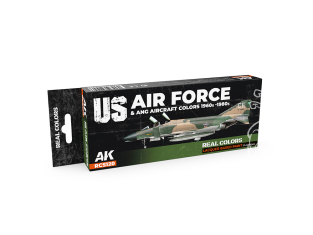 Ak interactive Real Colors Set RCS120 Couleurs des avions de l'US Air Force et de l'ANG, années 1960-1980