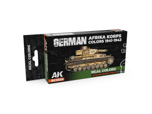 Ak interactive Real Colors Set RCS124 Couleurs de l'Afrika Korps allemand 1941-1943