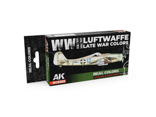 Ak interactive Real Colors Set RCS103 Couleurs de la fin de la guerre de la Luftwaffe de la Seconde Guerre mondiale