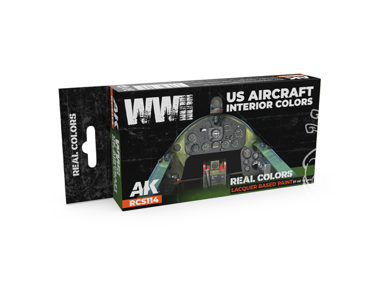 Ak interactive Real Colors Set RCS114 Couleurs intérieures des avions américains de la Seconde Guerre mondiale