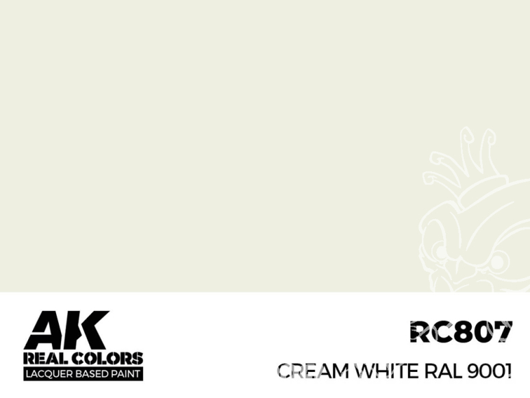 Ak interactive Real Colors RC807 Blanc crème - Cream white RAL9001 17ml