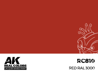 Ak interactive Real Colors RC810 Rouge - Red RAL3000 17ml