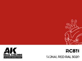 Ak interactive Real Colors RC811 Rouge signal - Signal Red RAL3020 17ml