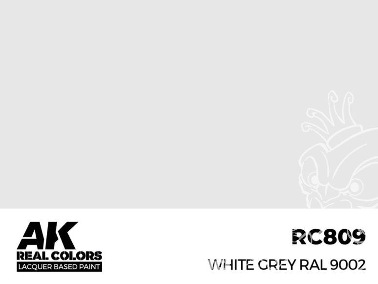 Ak interactive Real Colors RC809 Blanc gris - White grey RAL9002 17ml