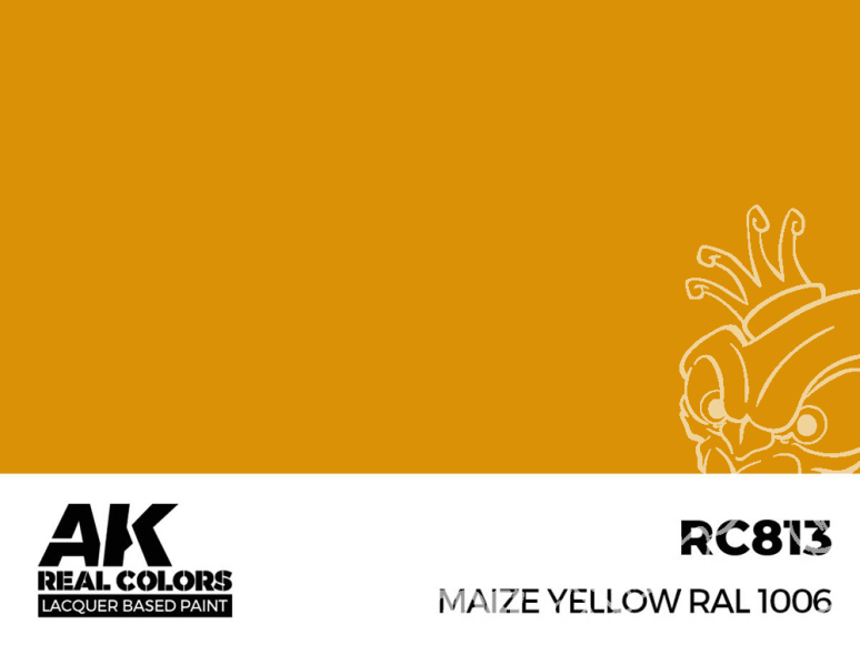 Ak interactive Real Colors RC813 Jaune Maïs - Maize Yellow RAL1006 17ml