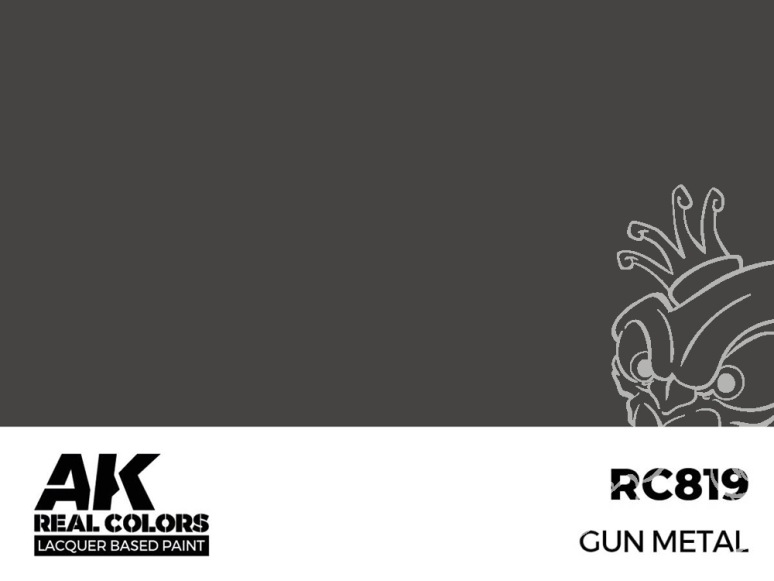 Ak interactive Real Colors RC819 Gun Metal 17ml