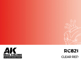 Ak interactive Real Colors RC821 Rouge translucide - Clear red 17ml