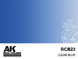 Ak interactive Real Colors RC822 Bleu translucide - Clear blue 17ml