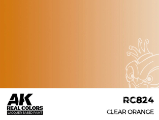 Ak interactive Real Colors RC824 Orange translucide - Clear orange 17ml