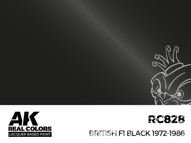 Ak interactive Real Colors RC828 Noir F1 Britannique 1972 - 1986 - British F1 Black 1972 - 1986 17ml