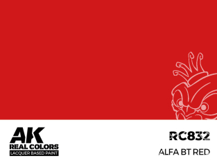 Ak interactive Real Colors RC832 Rouge Alfa BT - Alfa BT Red 17ml