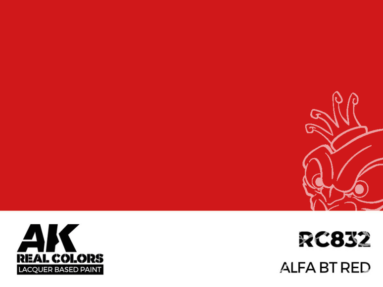 Ak interactive Real Colors RC832 Rouge Alfa BT - Alfa BT Red 17ml