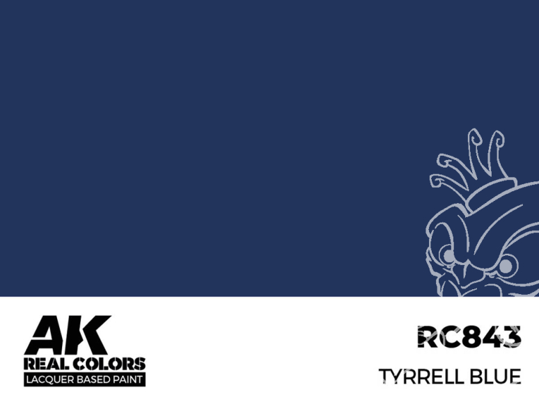 Ak interactive Real Colors RC843 Bleu Tyrrell - Tyrrell Blue 17ml