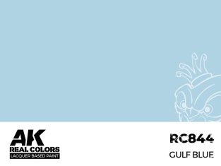 Ak interactive Real Colors RC844 Bleu Gulf - Gulf Blue 17ml