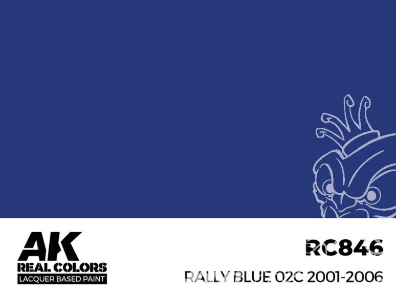 Ak interactive Real Colors RC846 Bleu Rallye - Rally Blue 02C 2001 - 2006 17ml